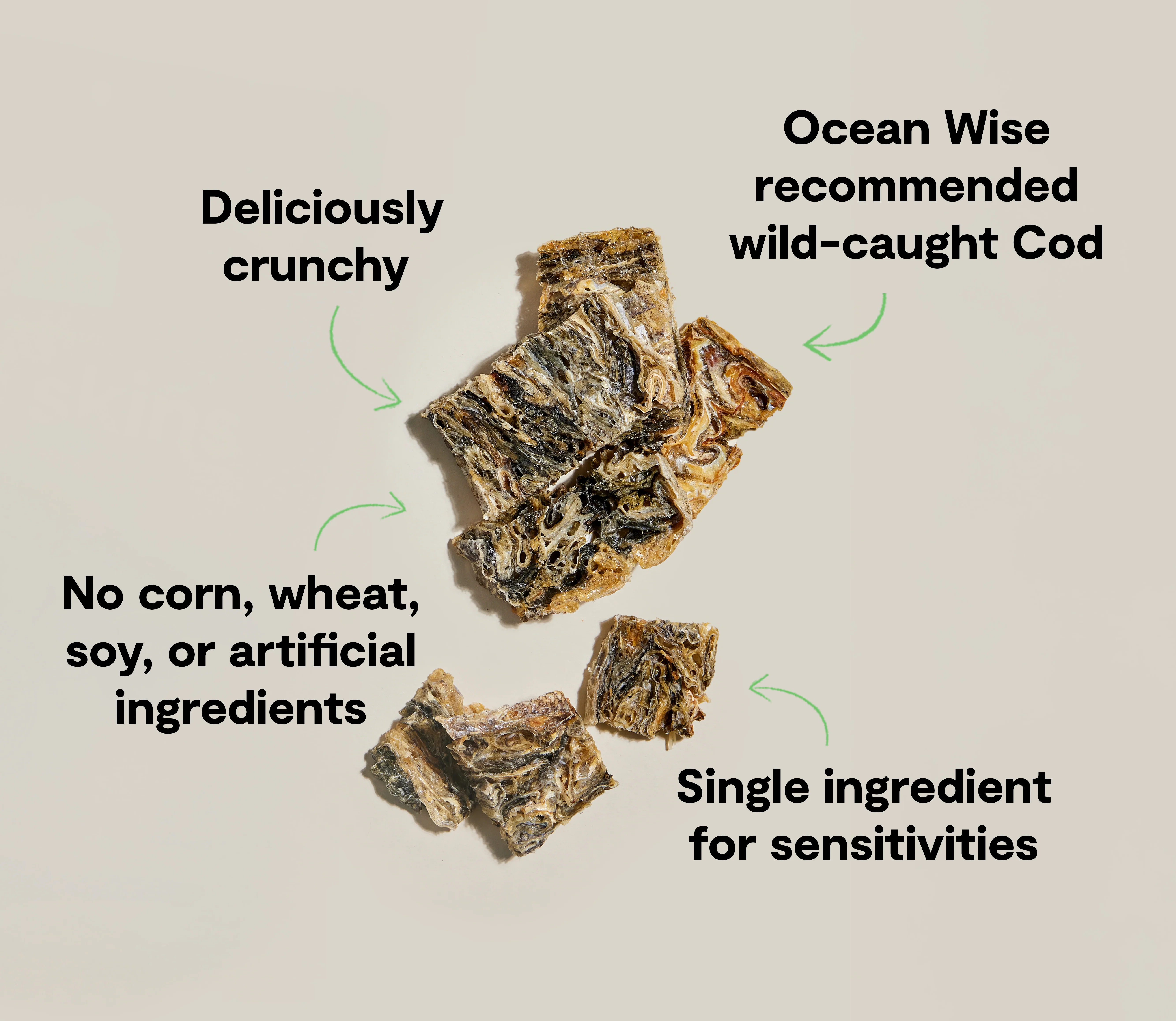 Dehydrated Cod Skins Treats - Image 5