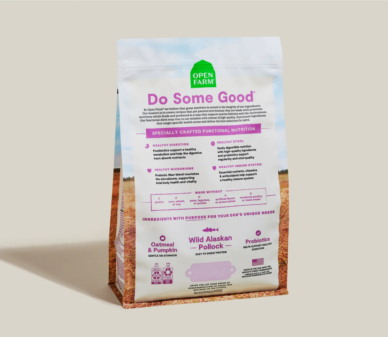 Pollock & Oatmeal Digestive Health Dog Kibble - Image 6