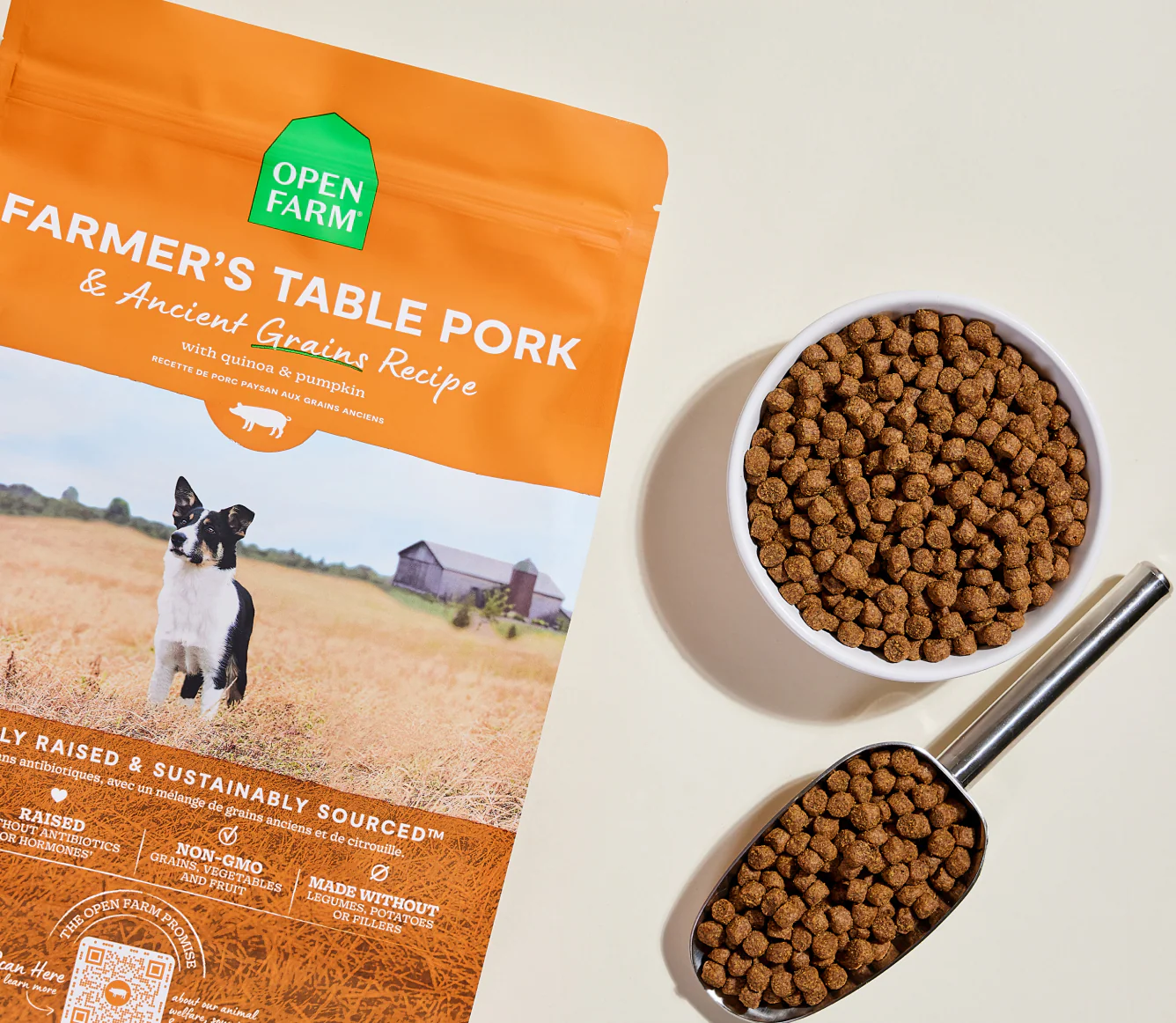 Farmer's Table Pork & Ancient Grains Dog Kibble - Image 3