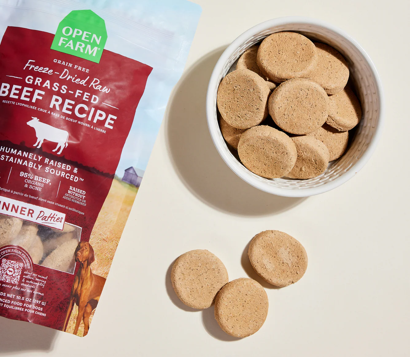 Grass-Fed Beef Freeze Dried Raw Patties for Dogs - Image 3