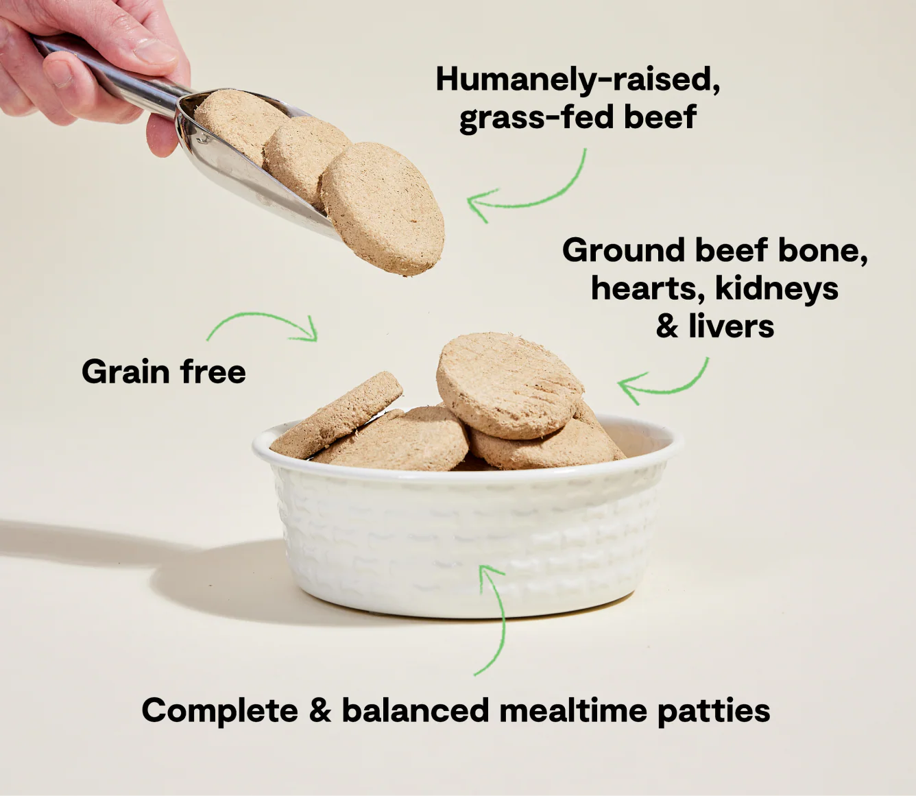 Grass-Fed Beef Freeze Dried Raw Patties for Dogs - Image 4