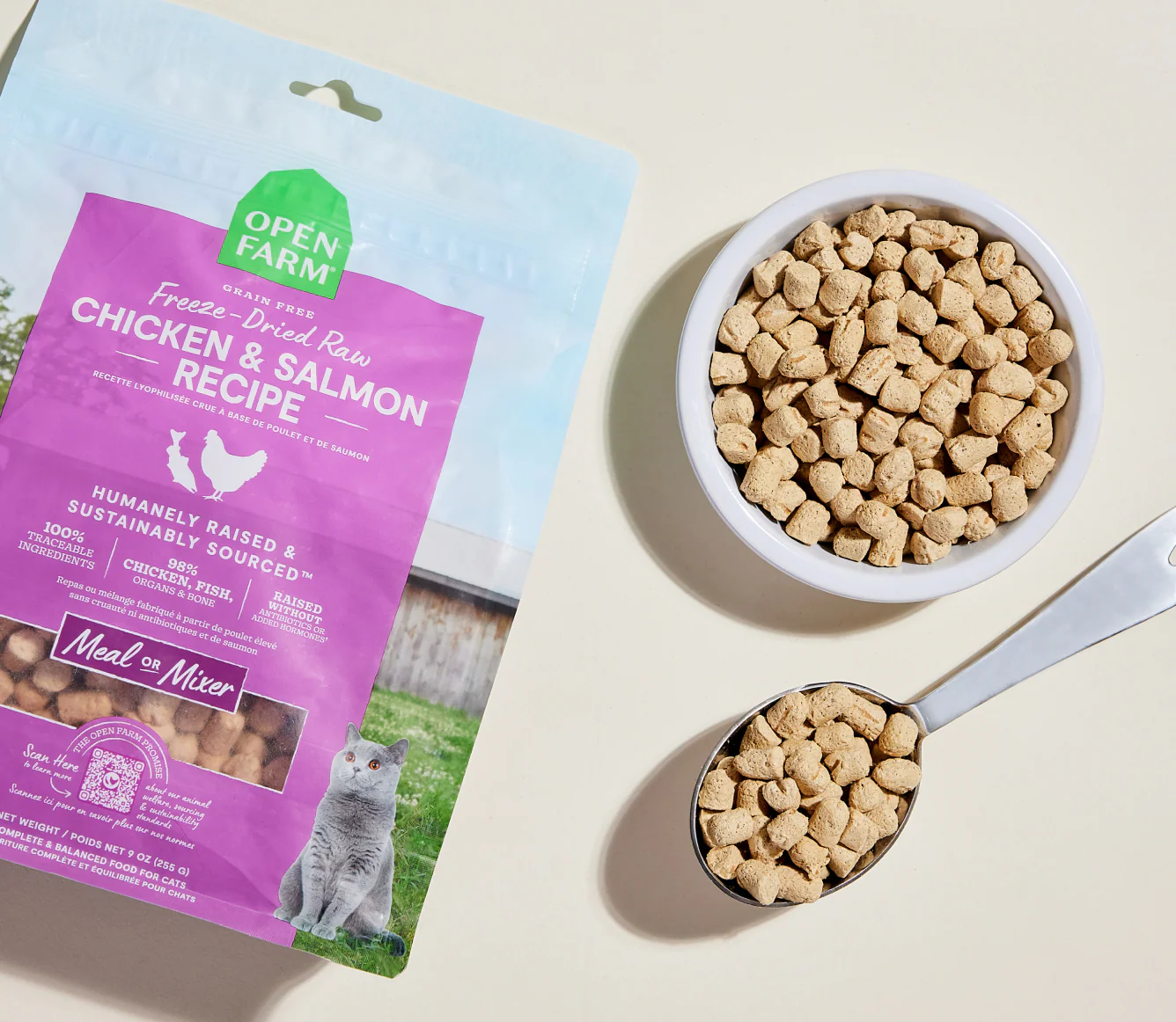 Chicken & Salmon Freeze Dried Raw Morsels for Cats - Image 3