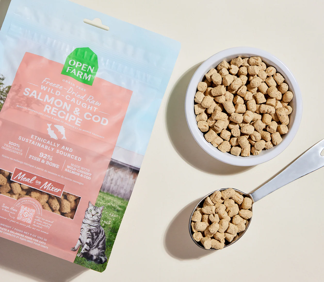 Wild-Caught Salmon & Cod Freeze Dried Raw Morsels for Cats - Image 3