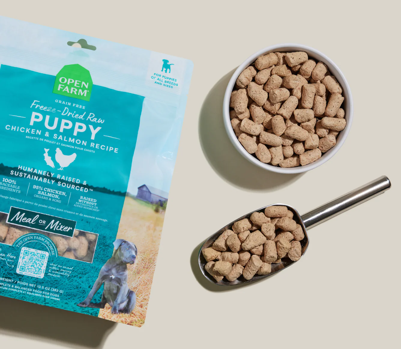 Chicken & Salmon Freeze Dried Raw Morsels for Puppies - Image 3