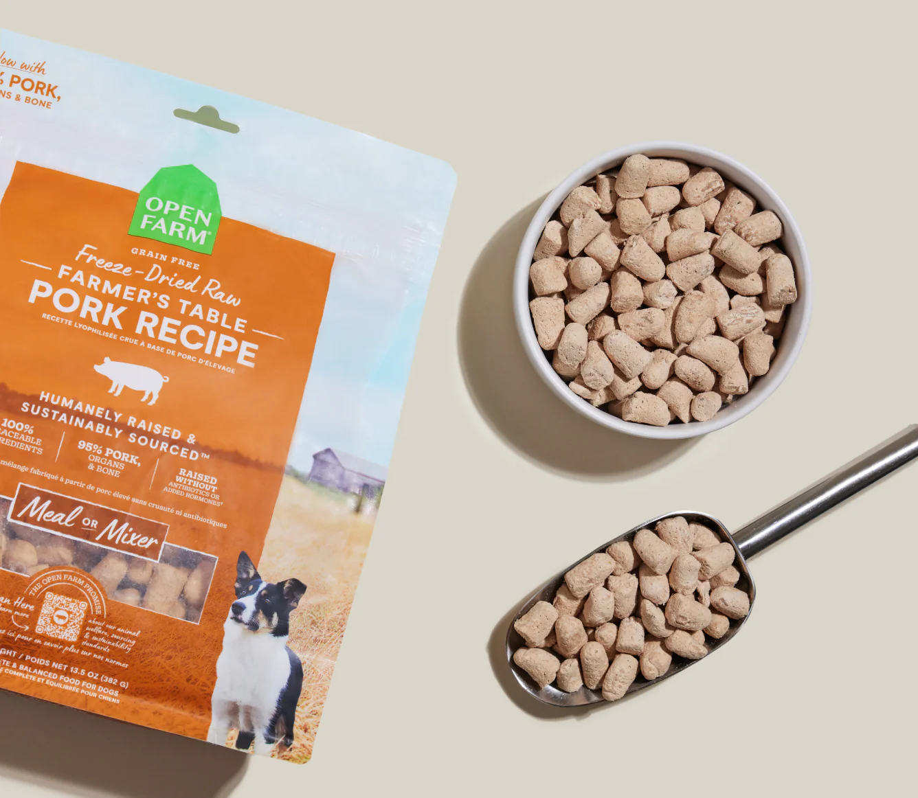 Farmer's Table Pork Freeze Dried Raw Morsels for Dogs - Image 3
