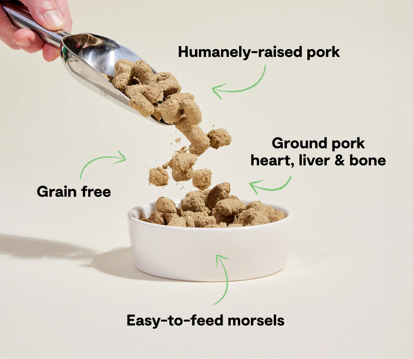 Farmer's Table Pork Freeze Dried Raw Morsels for Dogs - Image 4