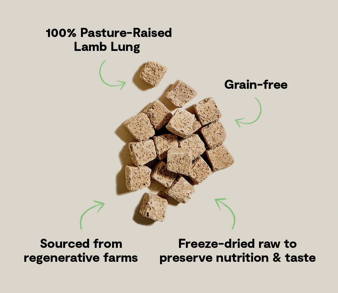 Freeze Dried Raw Regeneratively Sourced Lamb Lung Treat - Image 5