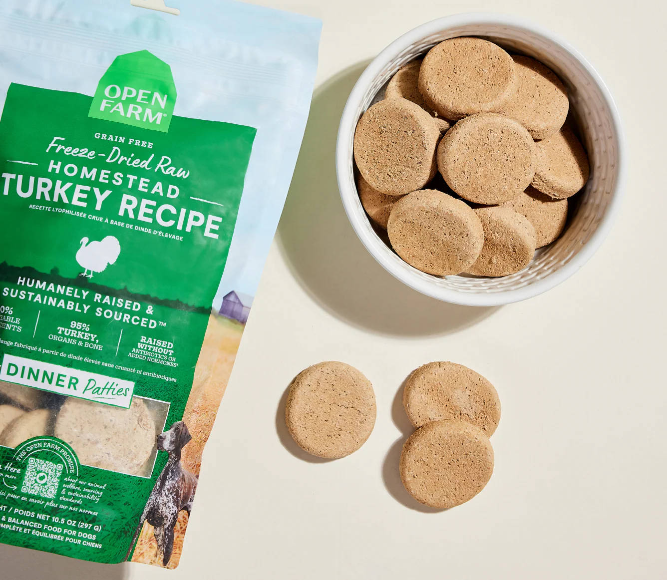 Homestead Turkey Freeze Dried Raw Patties for Dogs - Image 3