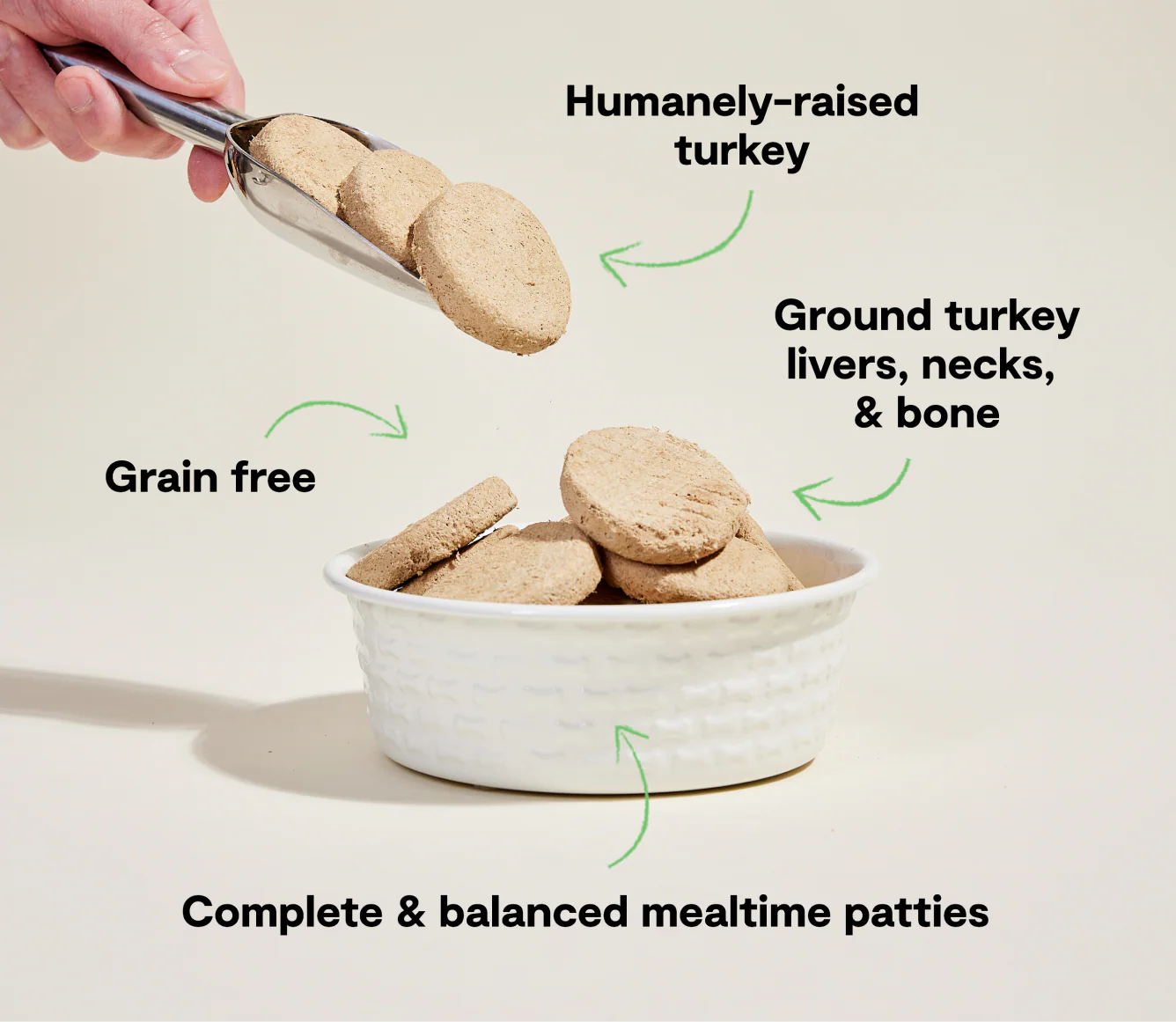 Homestead Turkey Freeze Dried Raw Patties for Dogs - Image 4