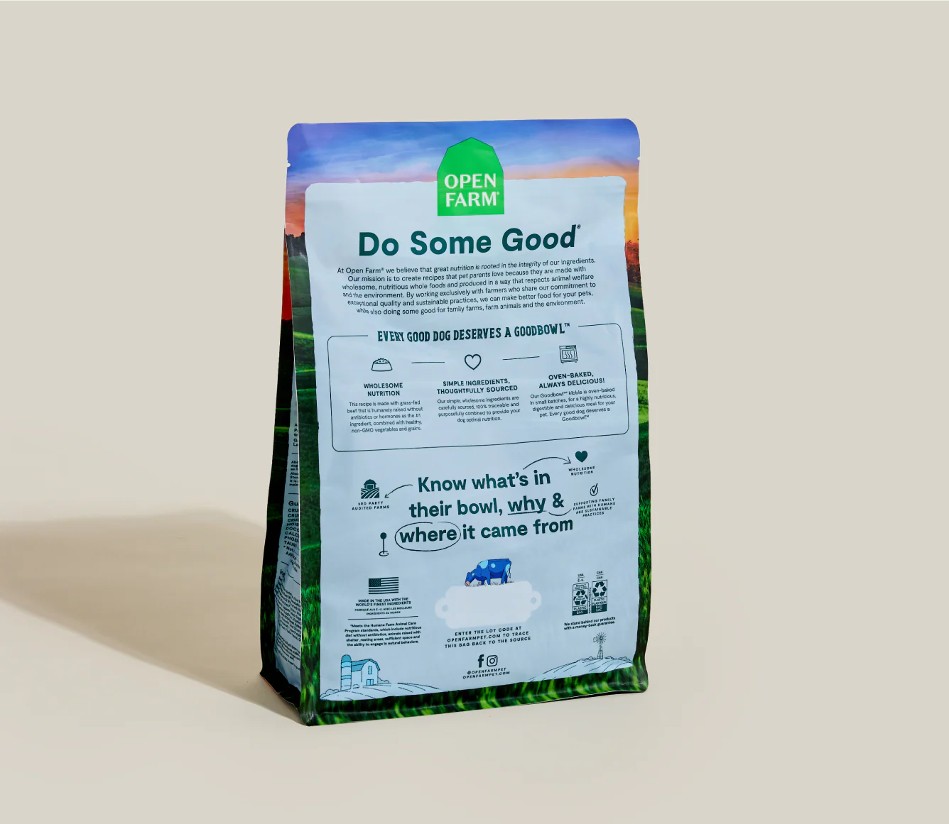 Goodbowl™ Grass-Fed Beef & Brown Rice Dog Kibble - Image 6