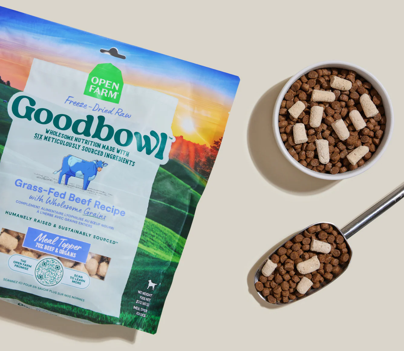 Goodbowl™ Grass-Fed Beef Freeze Dried Raw Morsels for Dogs - Image 3