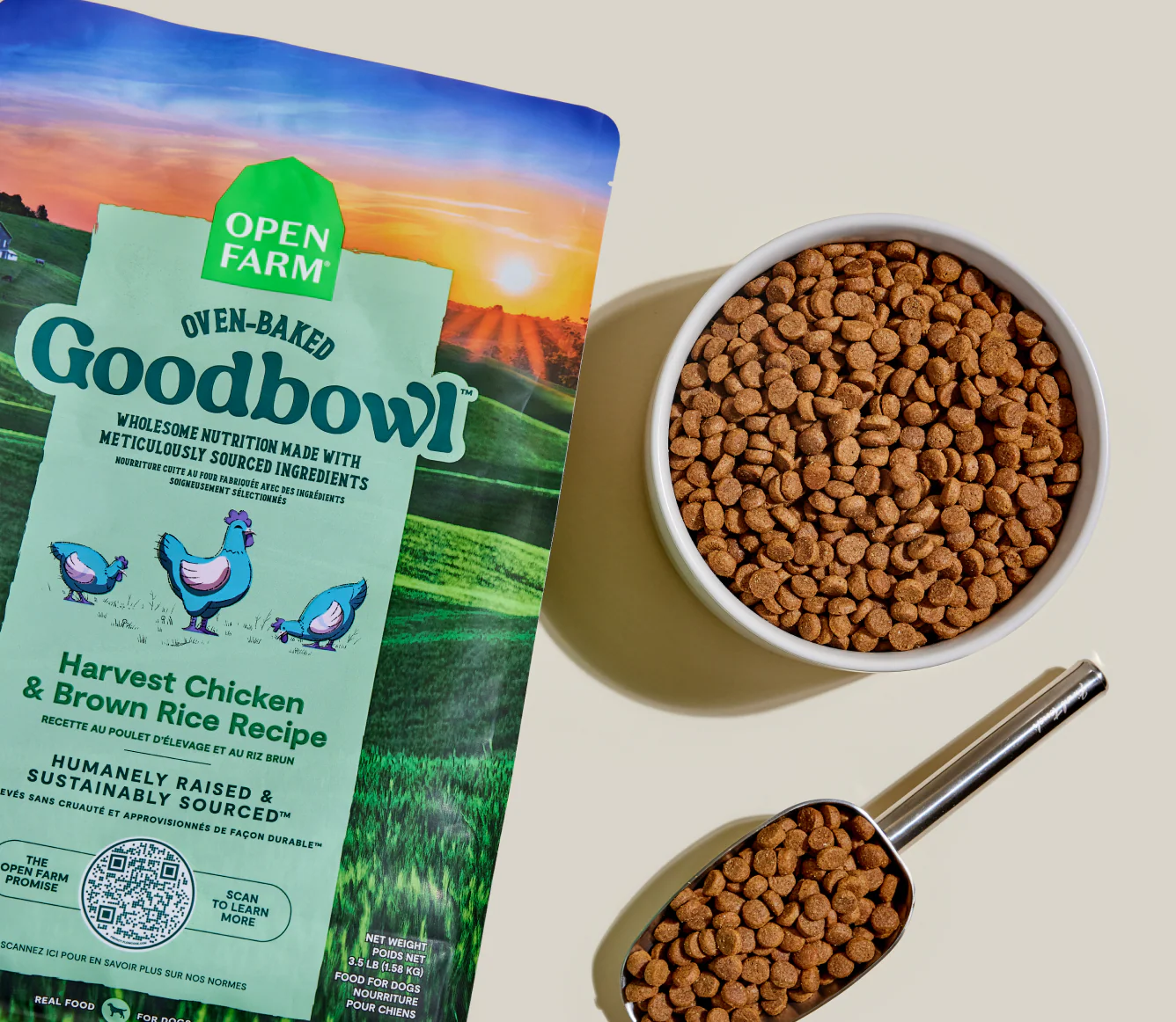 Goodbowl™ Harvest Chicken & Brown Rice Dog Kibble - Image 3