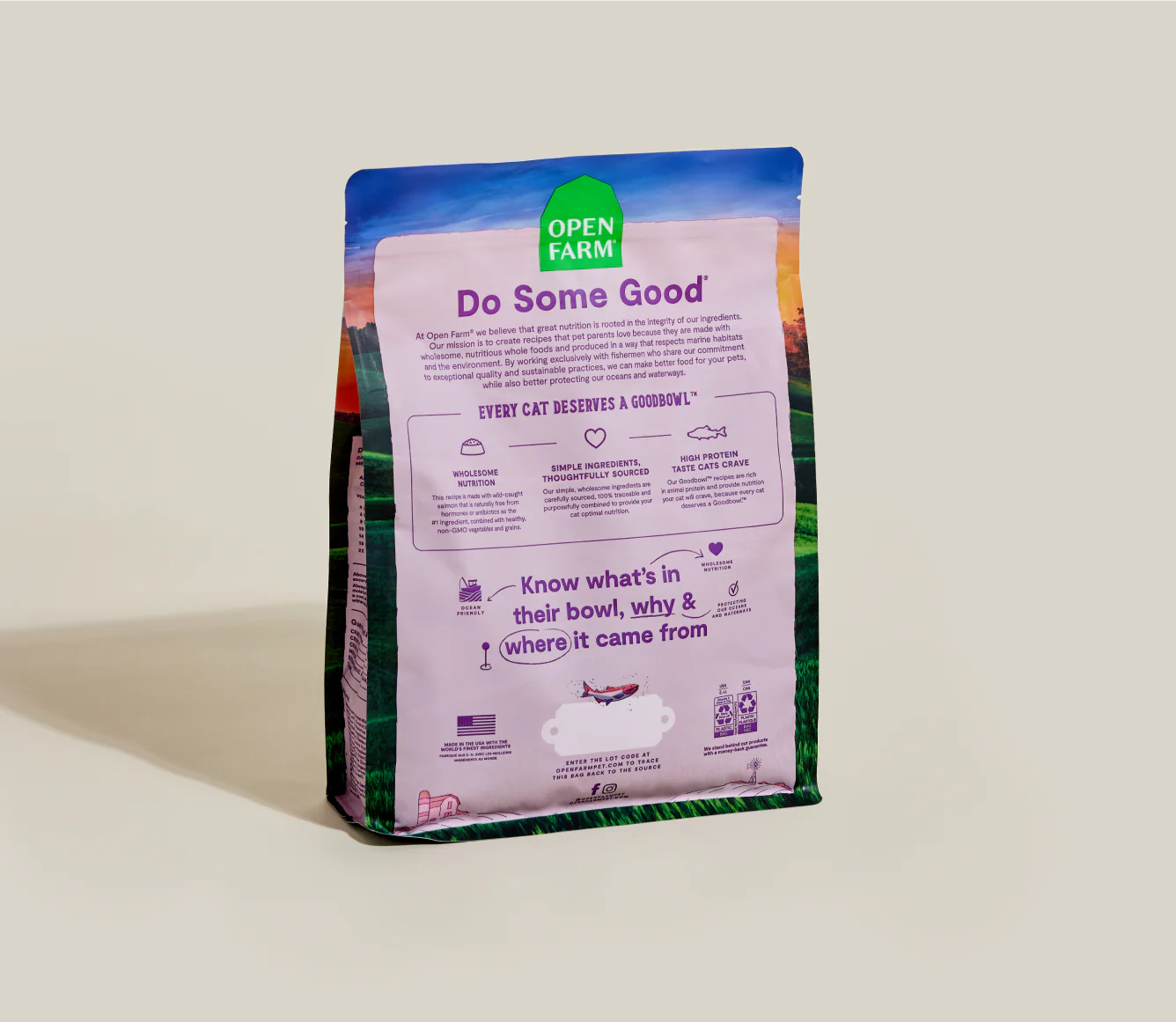 Goodbowl™ Wild-Caught Salmon & Brown Rice Cat Kibble - Image 6