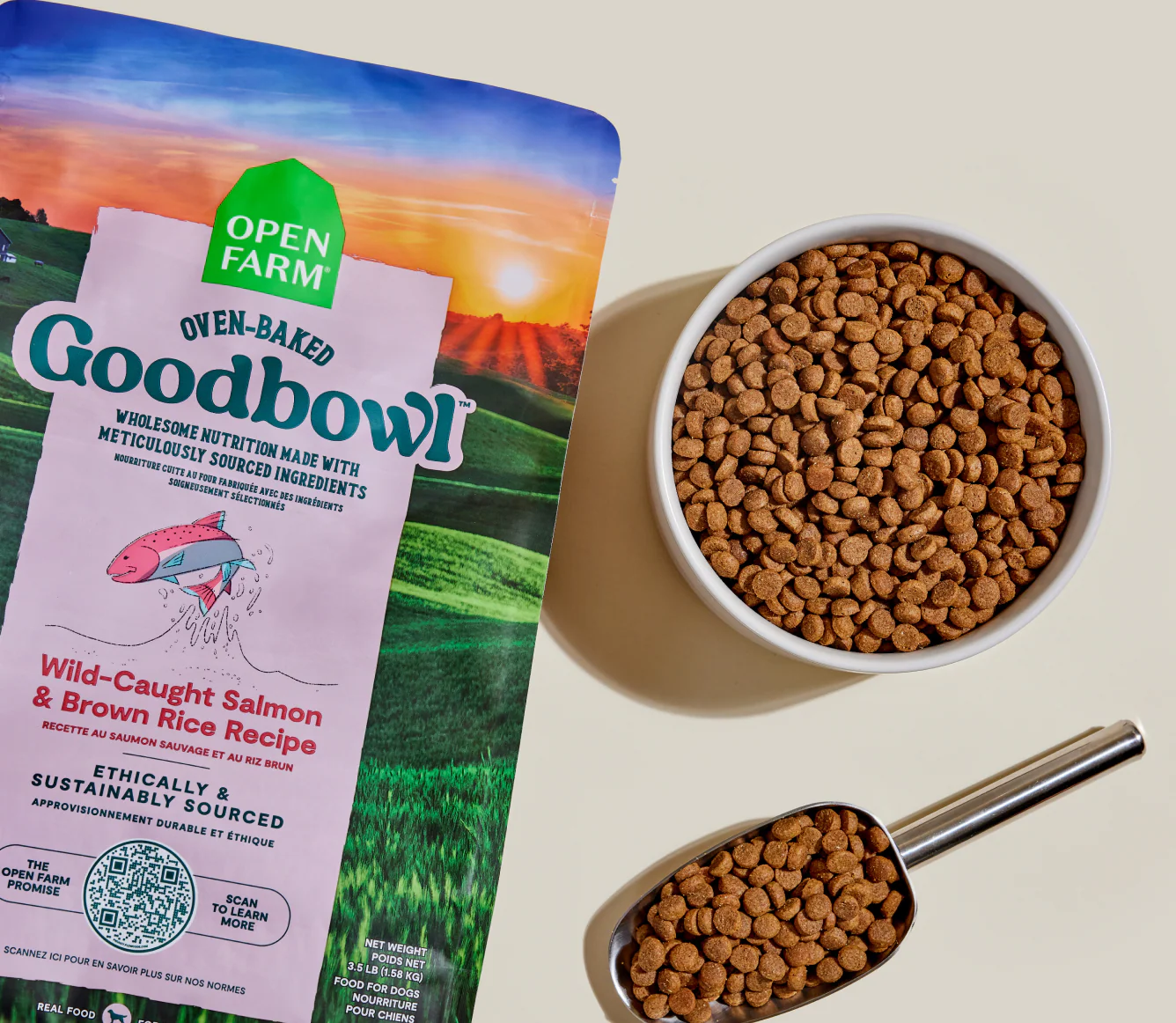 Goodbowl™ Wild-Caught Salmon & Brown Rice Dog Kibble - Image 3