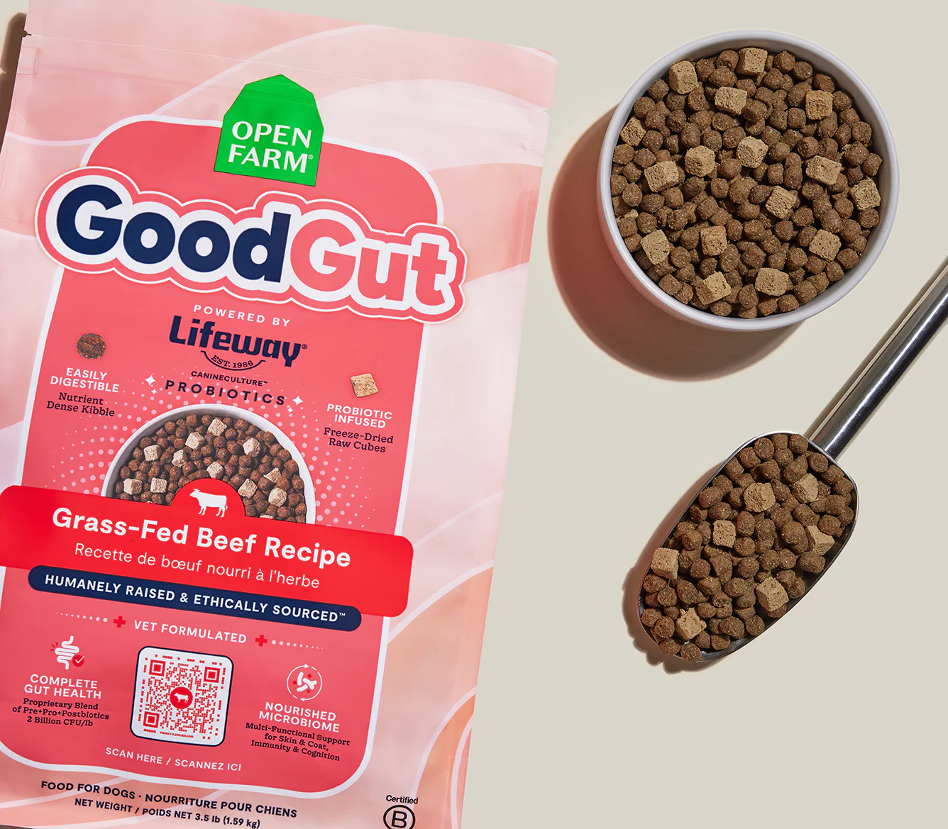 GoodGut Grass-Fed Beef Dog Kibble - Image 3