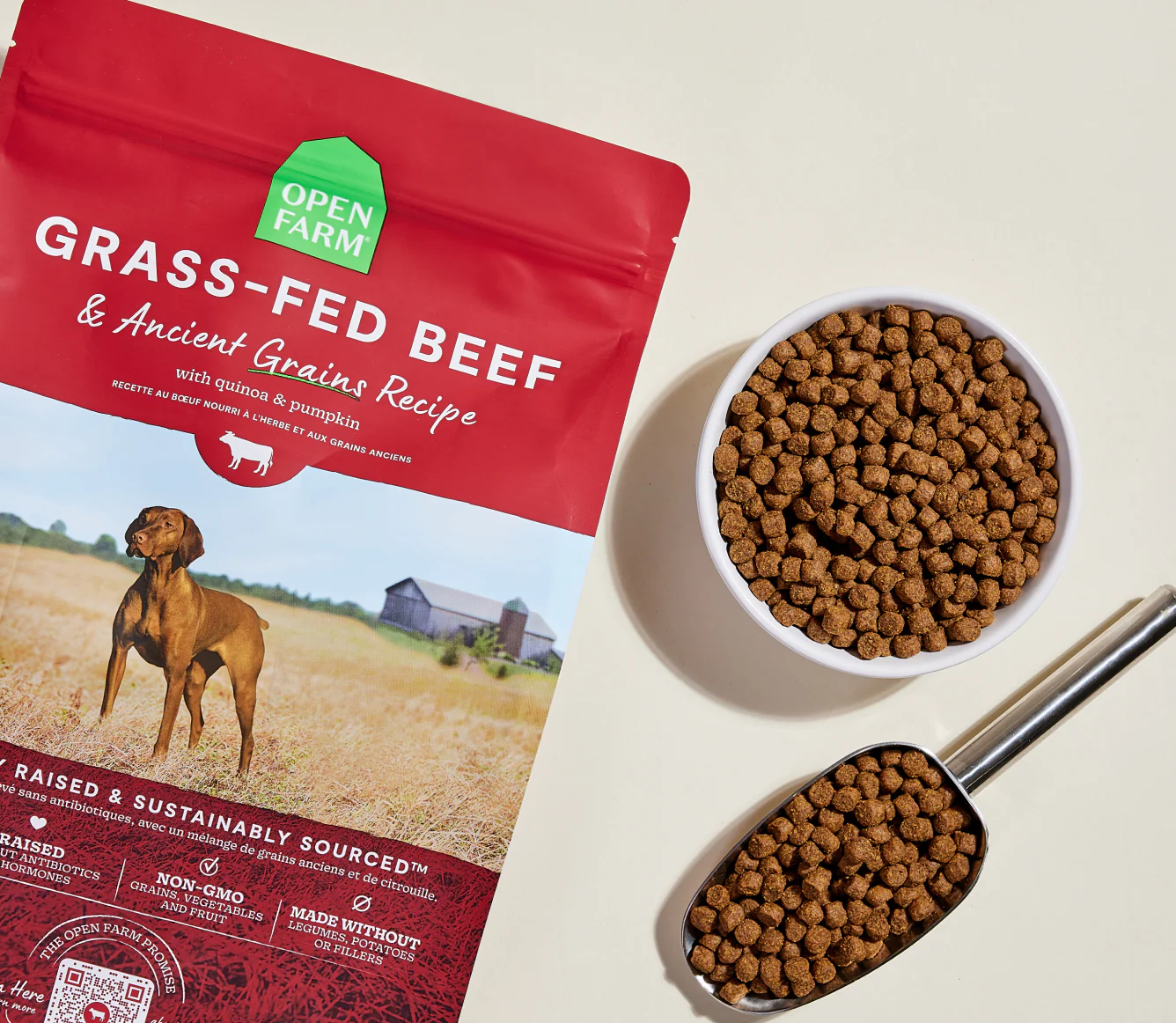 Grass-Fed Beef & Ancient Grains Dog Kibble - Image 3
