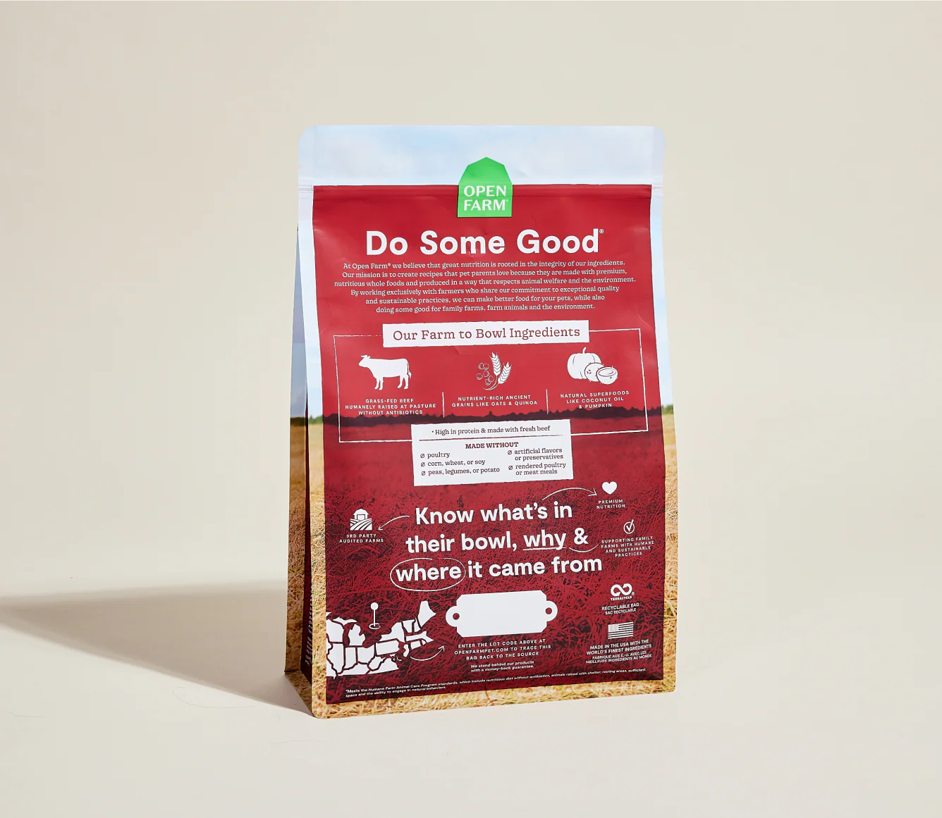 Grass-Fed Beef & Ancient Grains Dog Kibble - Image 6