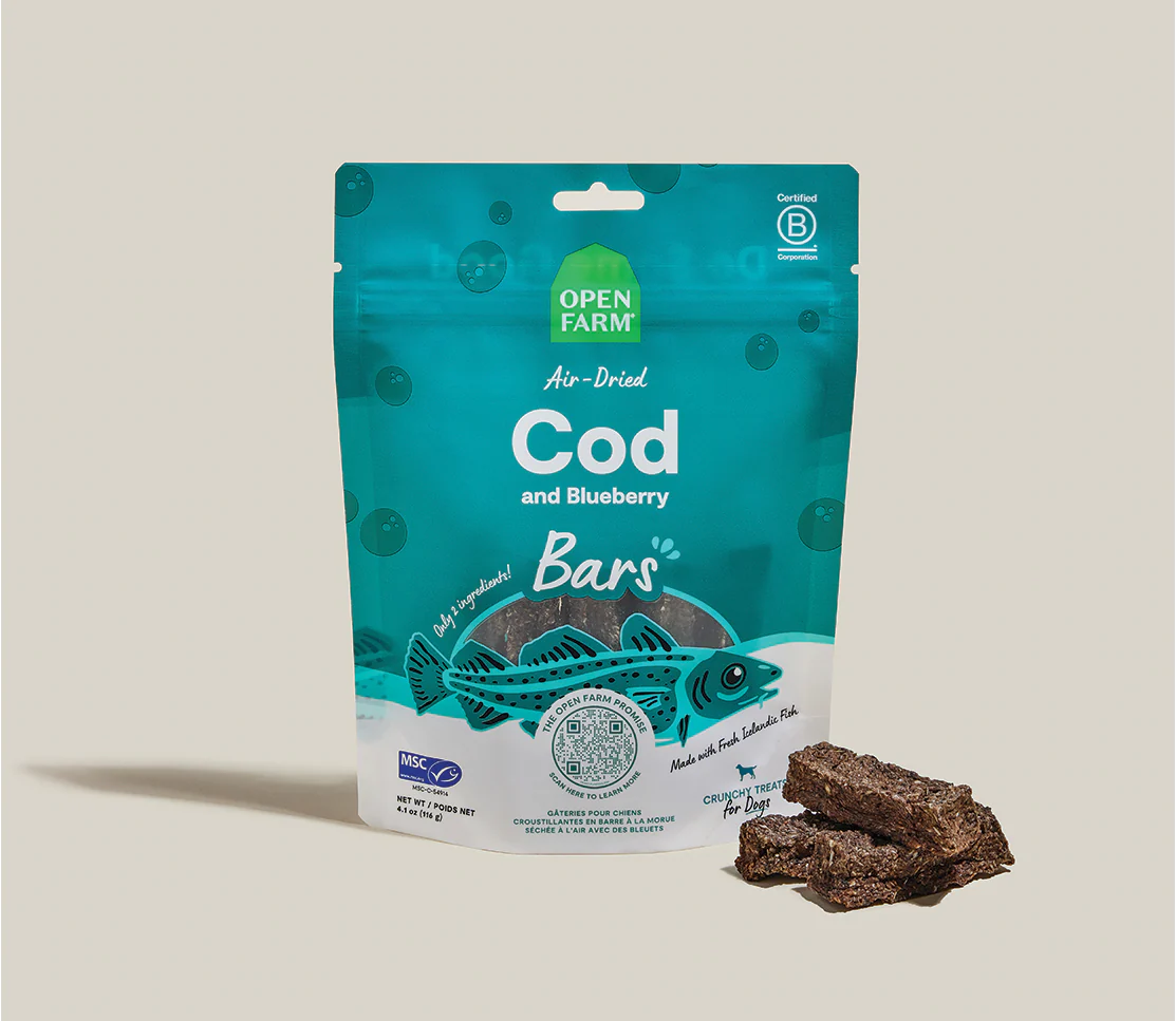 Icelandic Air-Dried Cod & Blueberry Dog Treat Bars - Image 3