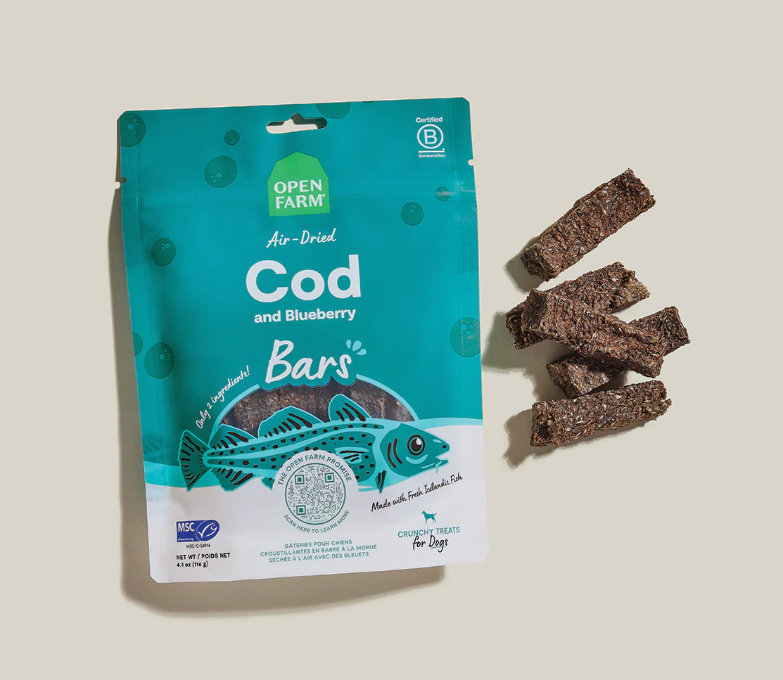 Icelandic Air-Dried Cod & Blueberry Dog Treat Bars - Image 6