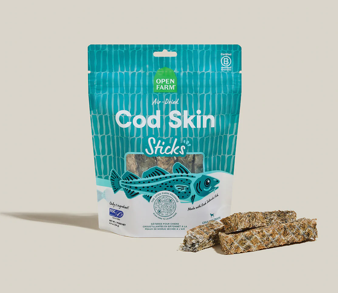 Icelandic Air-Dried Cod Skins Dog Treat Sticks - Image 3