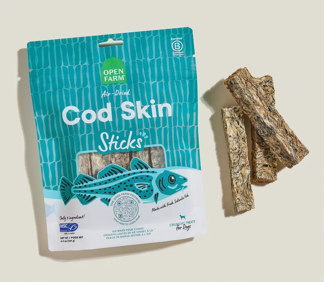 Icelandic Air-Dried Cod Skins Dog Treat Sticks - Image 6