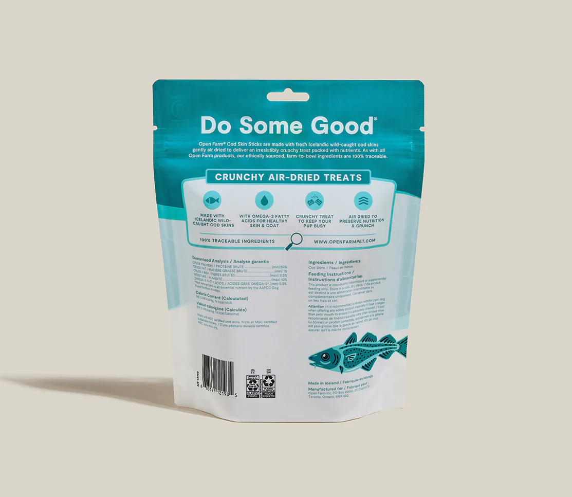 Icelandic Air-Dried Cod Skins Dog Treat Sticks - Image 7