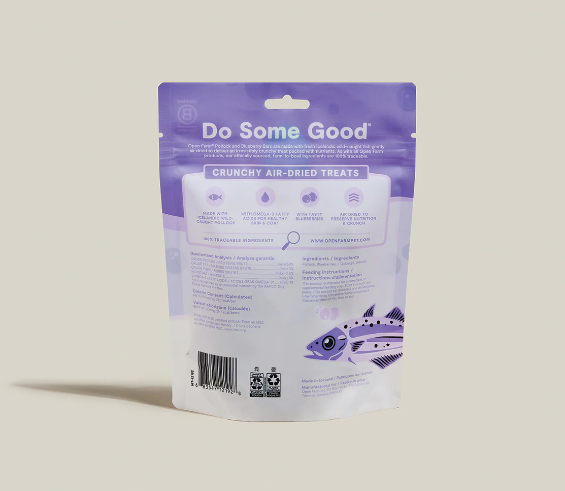 Icelandic Air-Dried Pollock & Blueberry Dog Treat Bars - Image 7