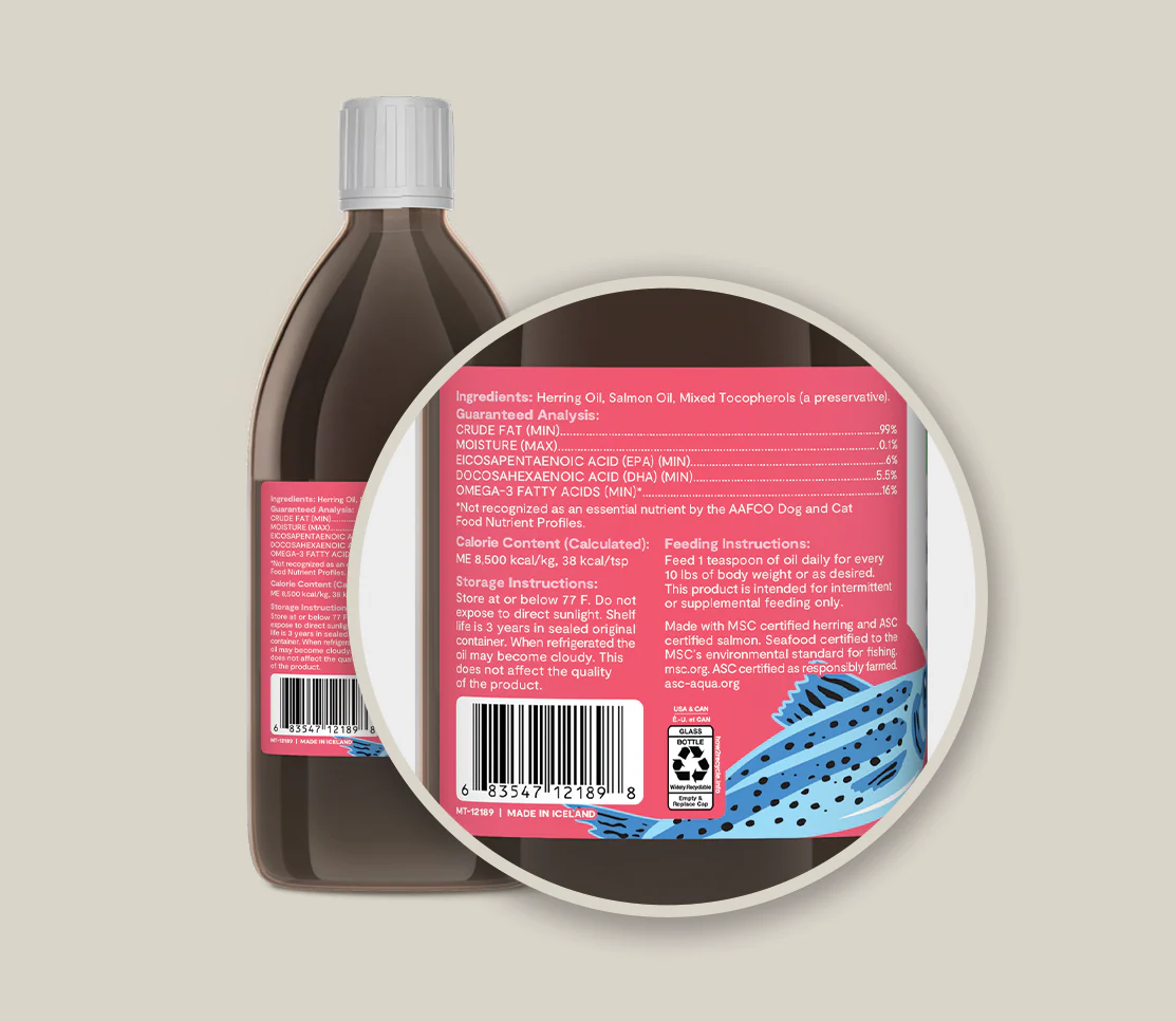 Icelandic Herring & Salmon Oil For Cats - Image 3