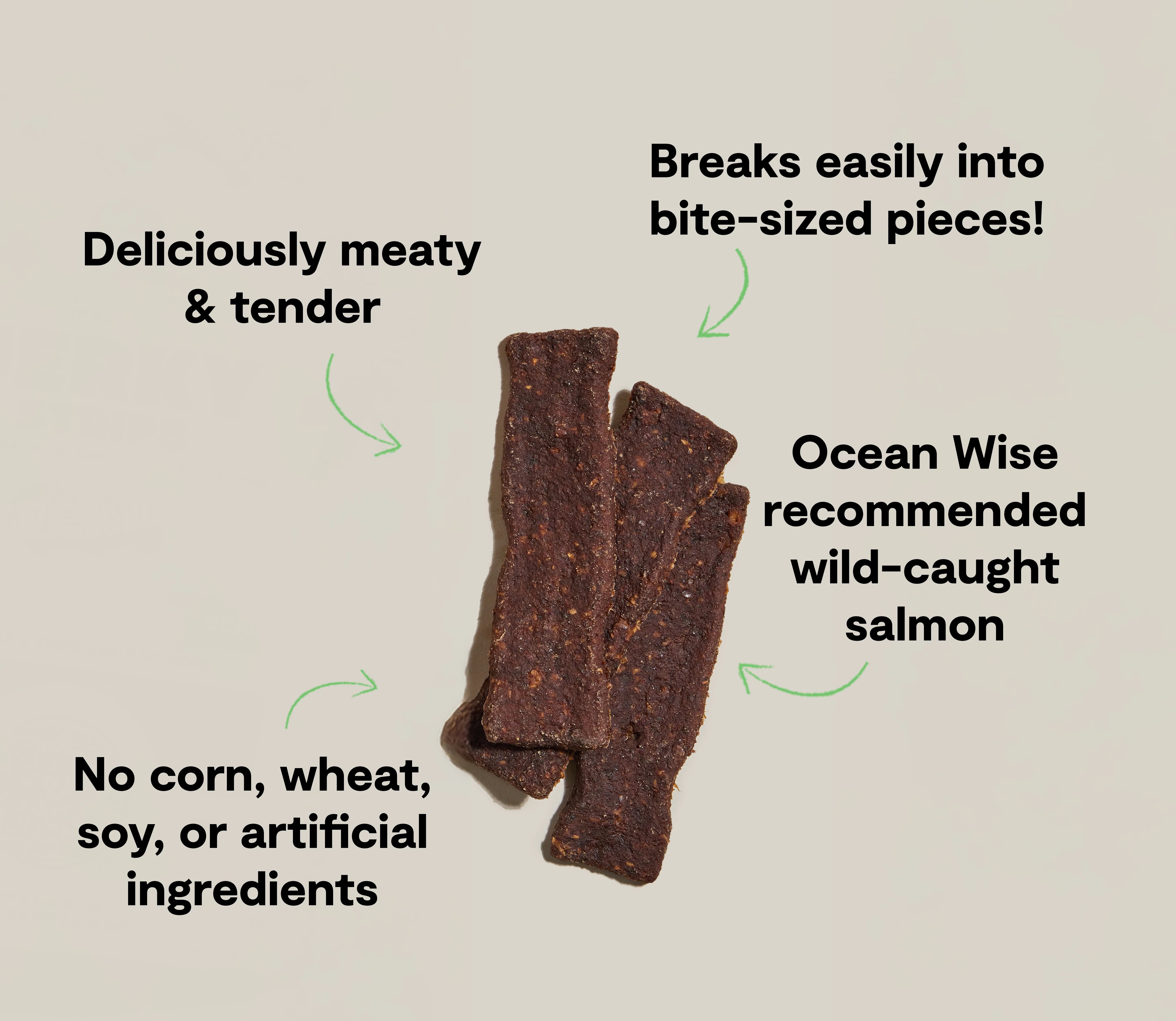 Grain-Free Wild-Caught Salmon Jerky Strips - Image 5