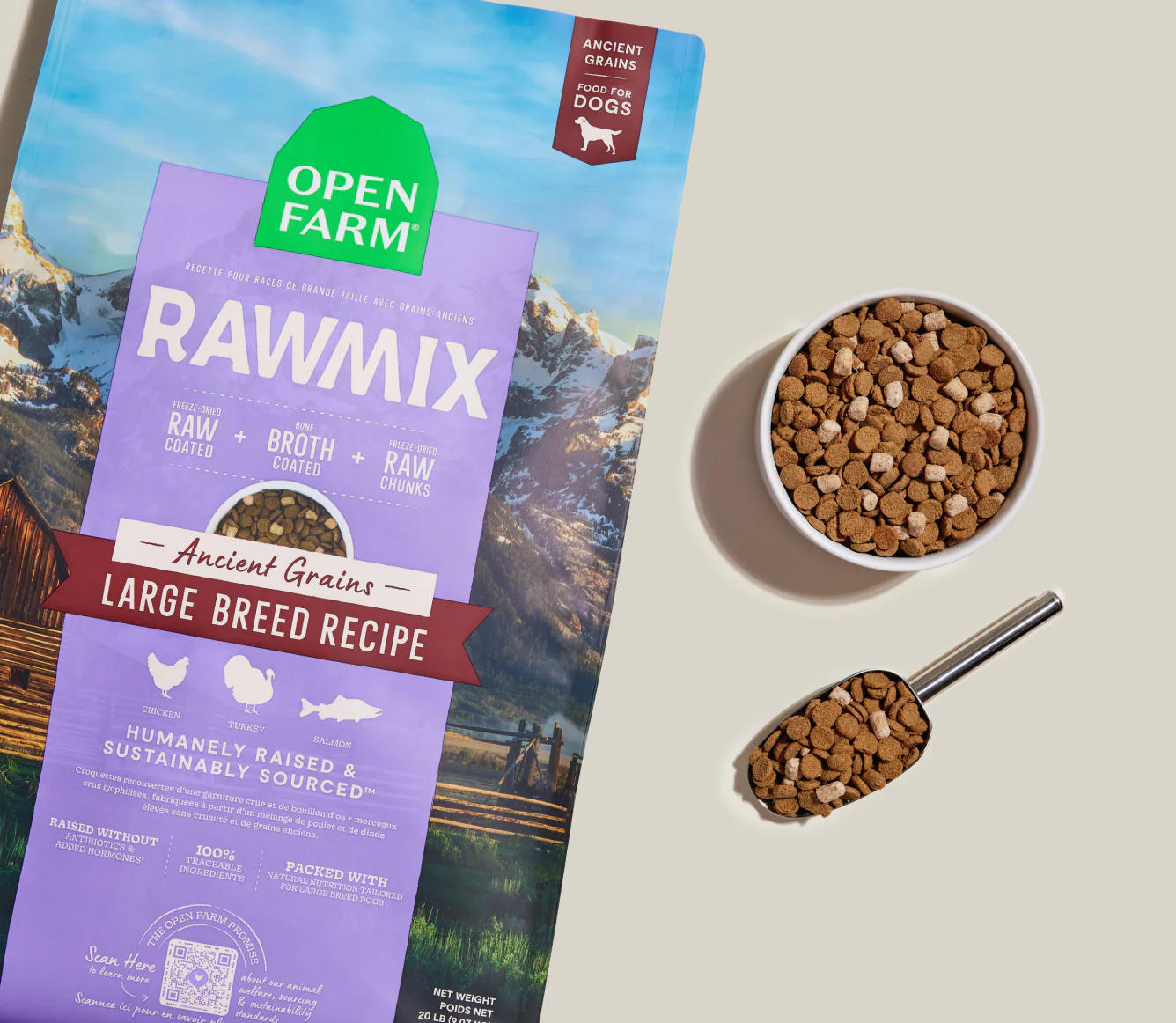 RawMix Large Breed Ancient Grains Dog Kibble - Image 3
