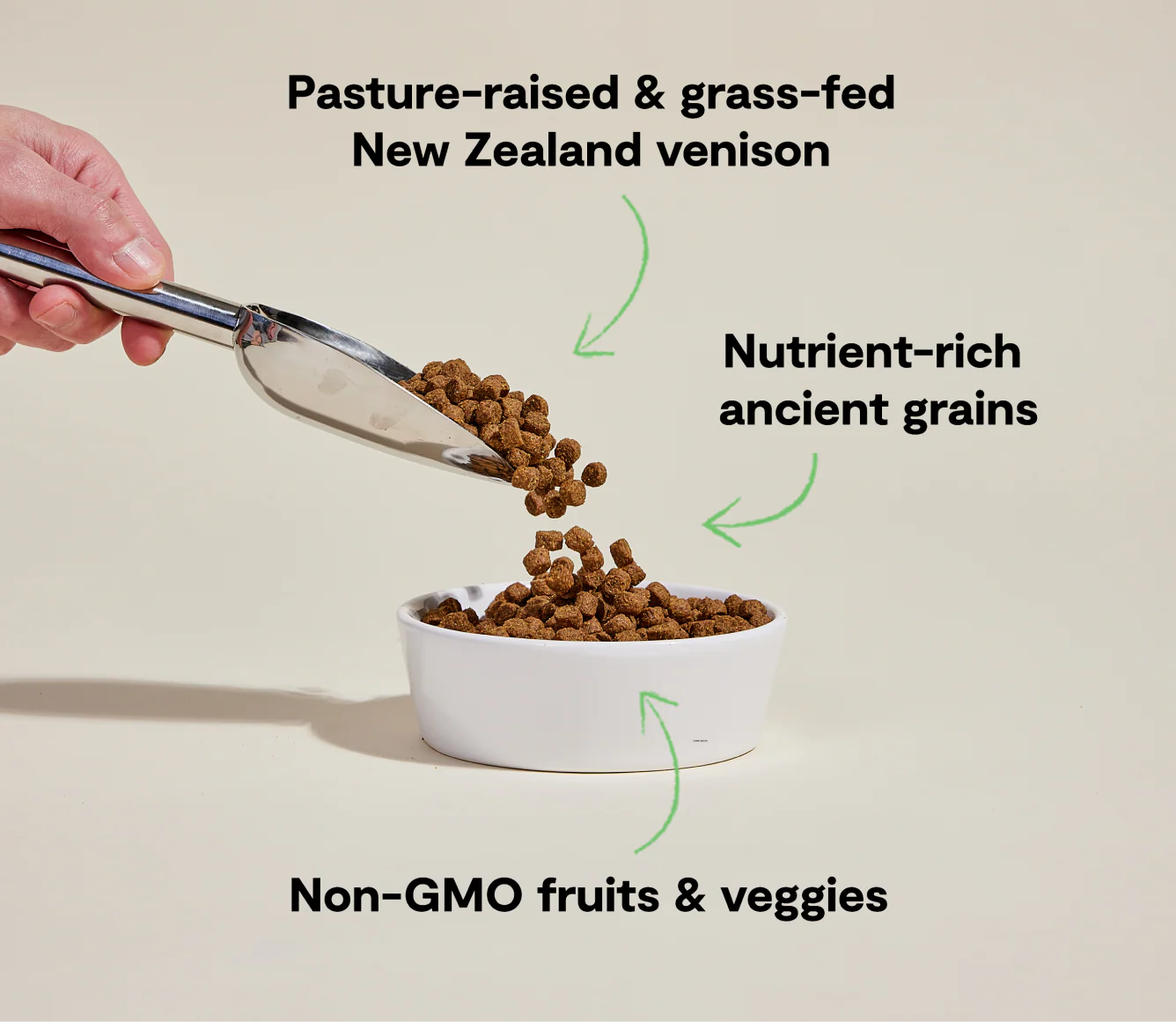 New Zealand Venison & Ancient Grains Dog Kibble - Image 4
