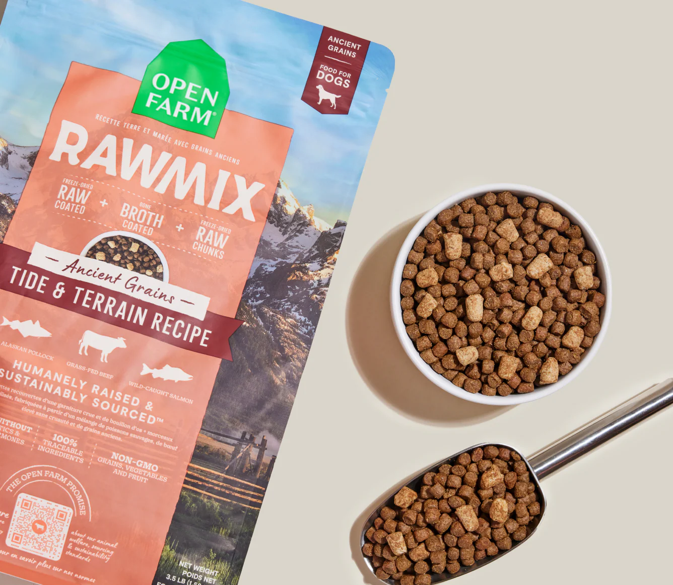 RawMix Tide & Terrain Ancient Grains Dog Kibble - Image 3