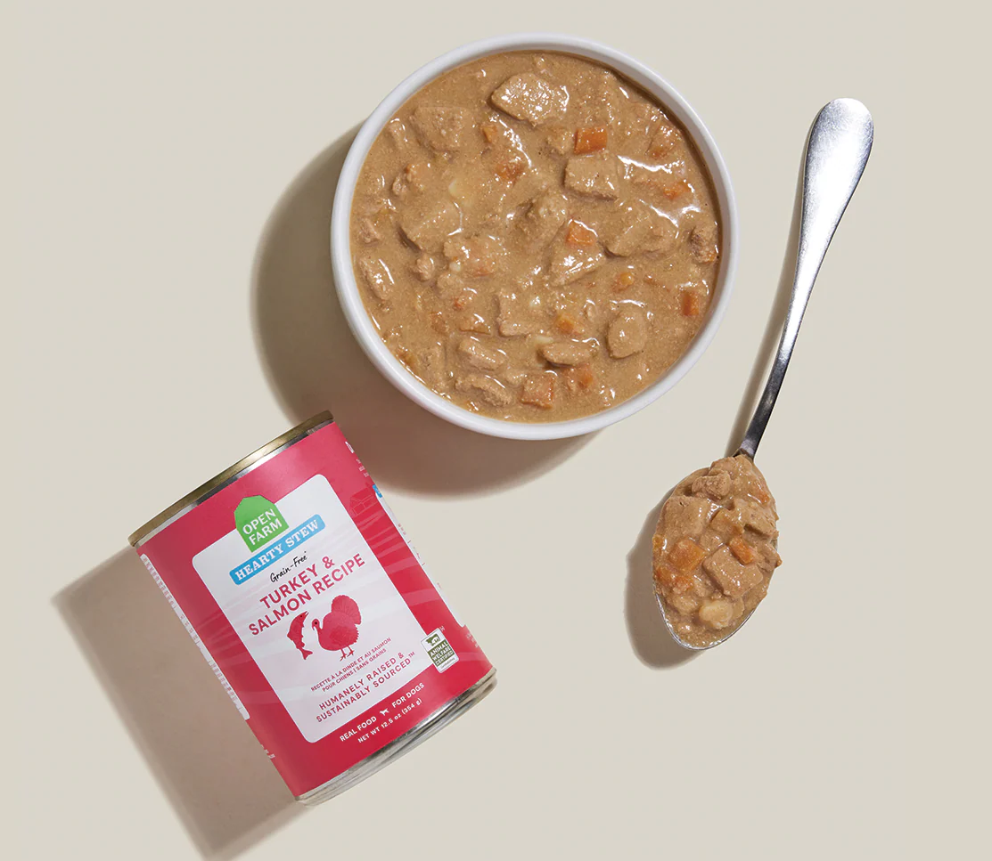Turkey & Salmon Hearty Stew Wet Dog Food - Image 3