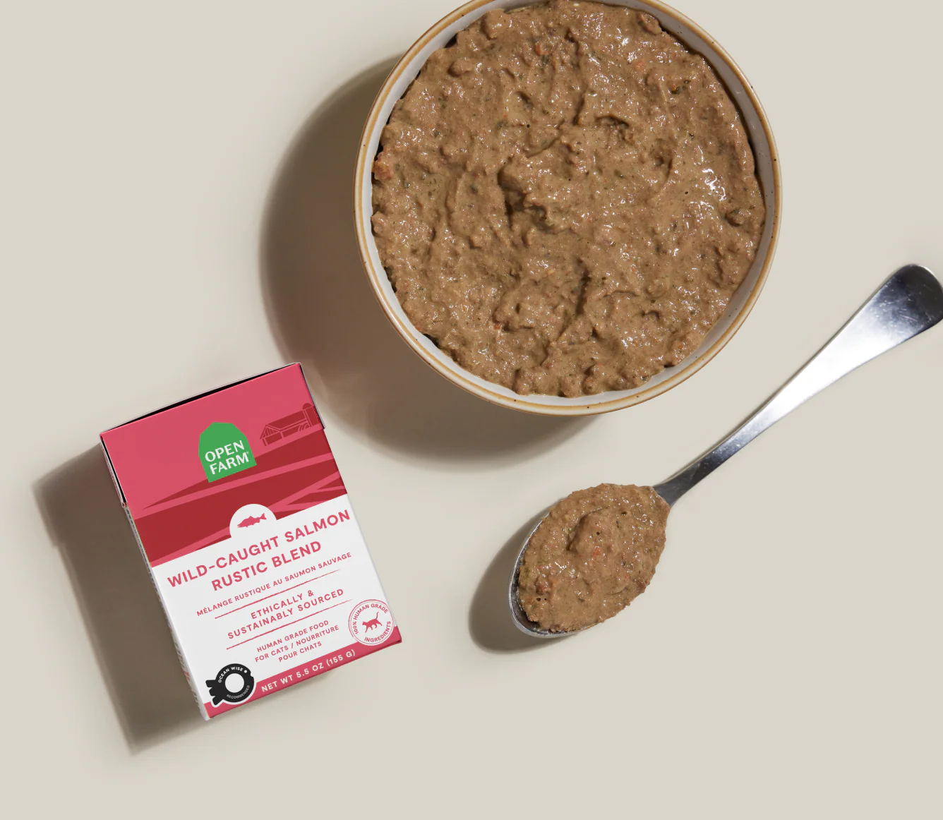Wild-Caught Salmon Rustic Blend Wet Cat Food - Image 3
