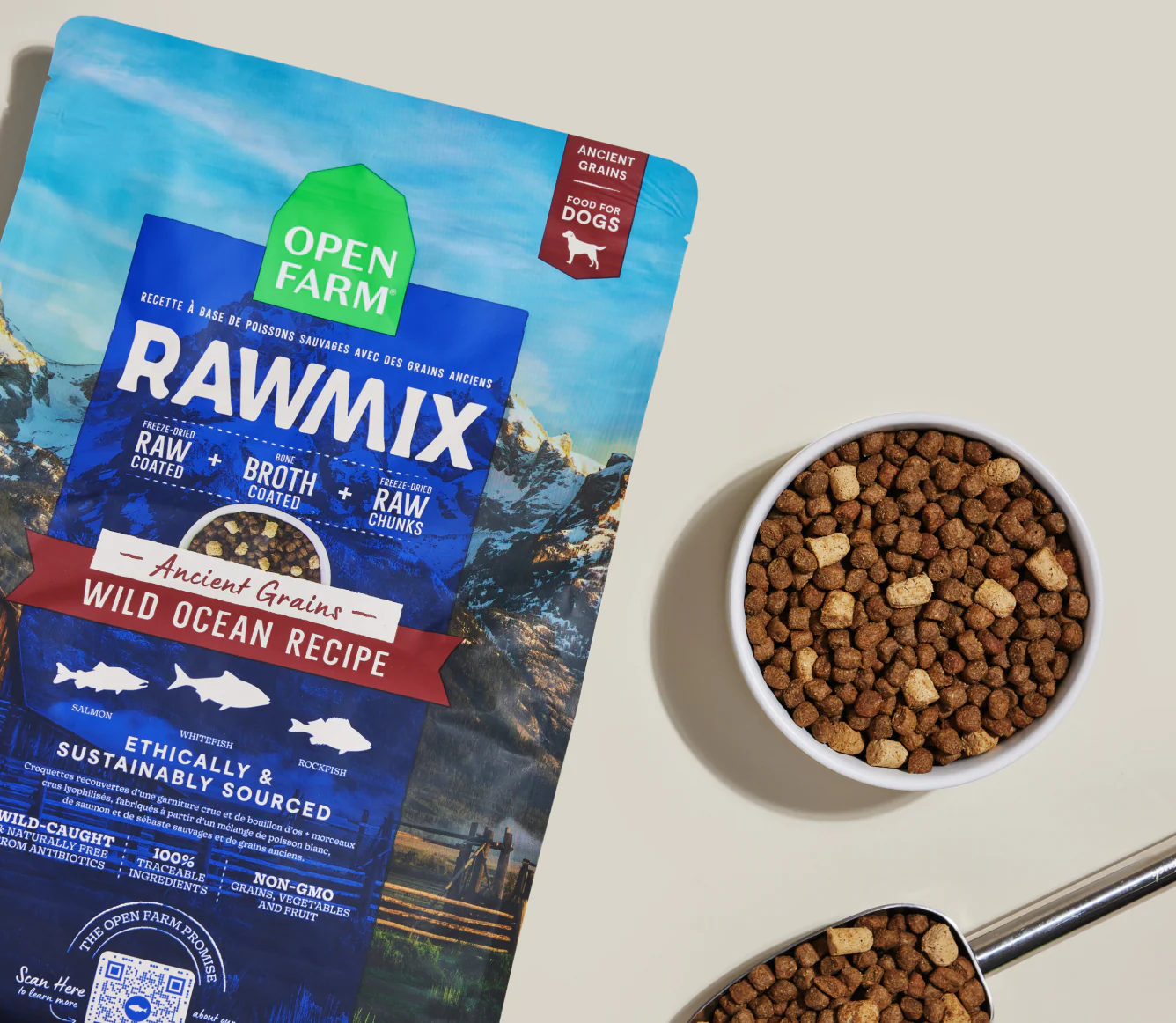 RawMix Wild Ocean Ancient Grains Dog Kibble - Image 3